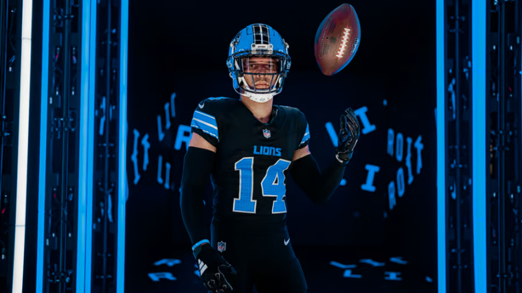 La nueva camiseta negra de los Detroit Lions regresa para la nueva temporada